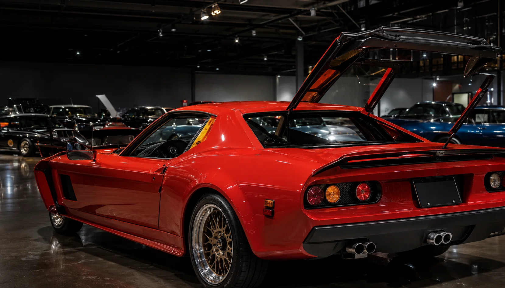 Indoor car show