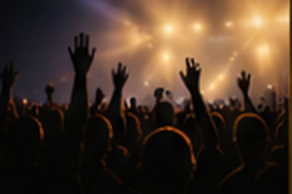 Fans engaging before a live event